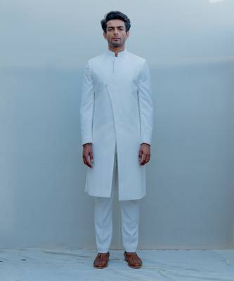 Waxen Long Indo Western Jacket Set 1