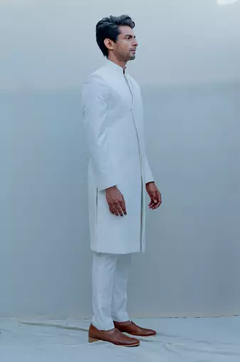 Waxen Long Indo Western Jacket Set