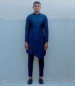 Ultramarine Long Indo Western Jacket Set