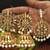 White Copper Gold Plated Kundan Handmade Light Weight Jhumki Maangtika Set