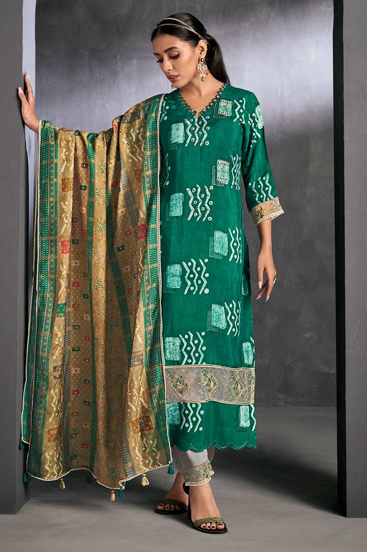 muga silk dress material Printed Pink Women Banarasi Muga Silk Dress Material at 1799/piece in Bengaluru
