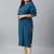 XL LOVE by Janasya Teal printed crepe ethnic-kurtis