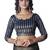 Black woven silk saree with blouse