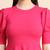 Pink woven polyester long-dresses