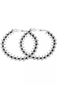 Sparrow Beaded Chain Anklet