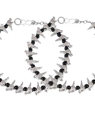 Sparrow Beaded Chain Anklet 4