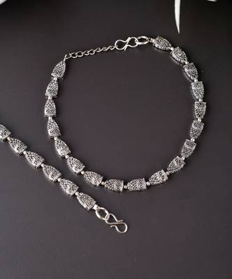 Chain Anklet with Silver Plated Owl 2
