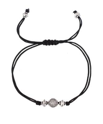 Triple Ball Black Thread Evil Eye Anklet 3