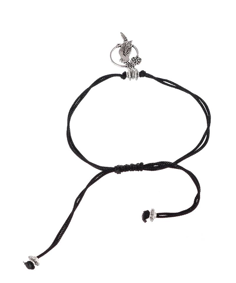 Free Bird Black thread Anklet