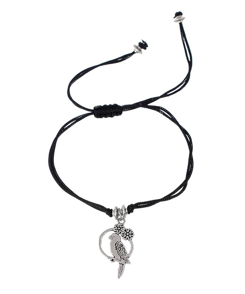 Free Bird Black thread Anklet