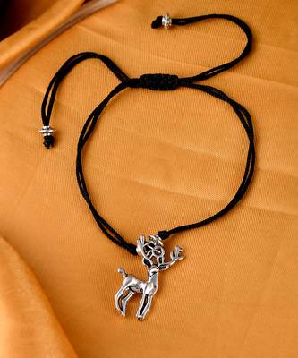 Reindeer Silver plated Charm Anklet 2