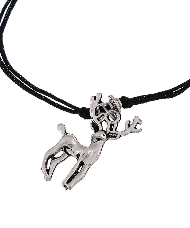 Reindeer Silver plated Charm Anklet