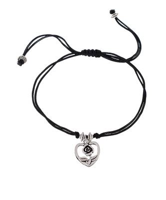 Rose Love Silver plated Charm Anklet 3