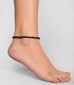 Black Onyx Faceted Beads Anklet