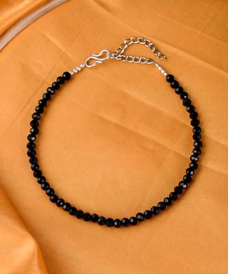 Black Onyx Faceted Beads Anklet 2