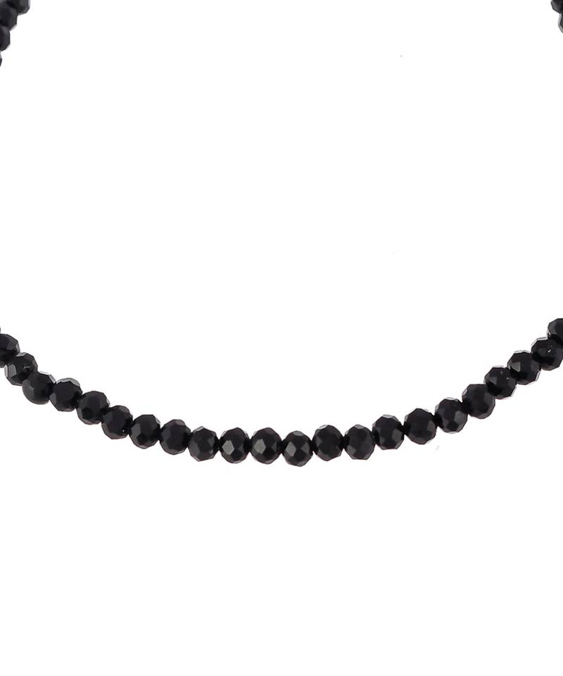Black Onyx Faceted Beads Anklet