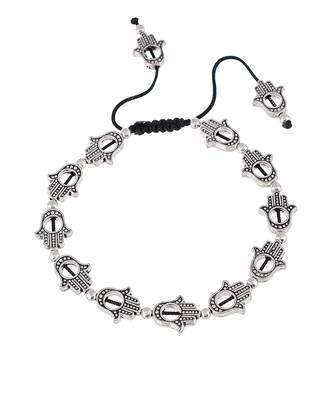 Hamsa Beaded Black Thread Anklet 5