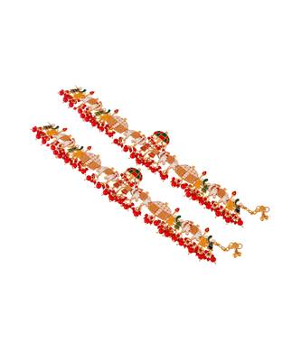 Traditional Bridal Palki Payal Anklet 5