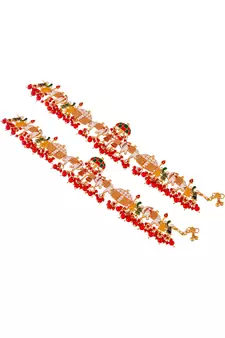 Traditional Bridal Palki Payal Anklet
