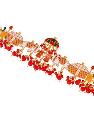 Traditional Bridal Palki Payal Anklet 6