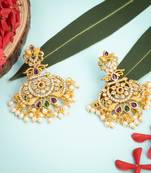 Gold ruby   chandbali
