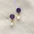White pearl earrings