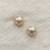 White pearl earrings