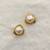 White pearl earrings