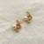 White pearl earrings