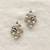 White pearl earrings