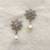 White pearl earrings