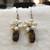 White pearl earrings