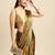Multicolor printed brasso saree with blouse