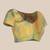 Multicolor printed brasso saree with blouse