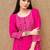 Amazing Girlish Designer Foil Printed Pink Colour Kurti In Rayon Fabric