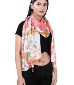 Printed Stole With Fringes