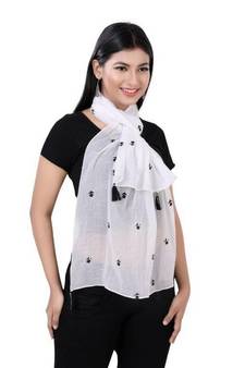Embroidery scarves With Fringes