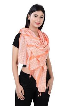 Printed Shawl With Fringes