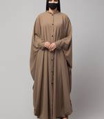 Latest Front Open Kaftan in Khaki Color