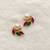 White pearl earrings