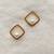 White pearl earrings