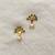 Green pearl earrings