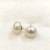White pearl earrings