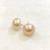 White pearl earrings