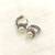 White pearl earrings