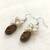White pearl earrings