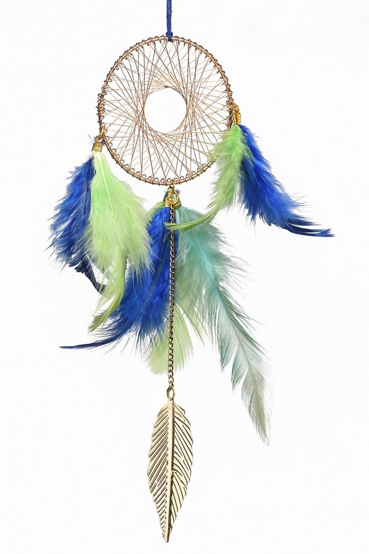 Rooh Dream Catcher  Brass Weave Car Hanging  Handmade Hangings for Positivity Can be used as Home Decor Accents.