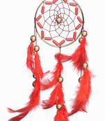 Rooh Dream Catcher  Crafty Red Car Hanging  Handmade Hangings for Positivity Can be used as Home Decor Accents.
