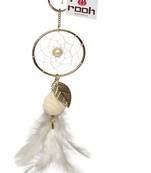 Rooh Dream Catcher  white key chain  Handmade Key Chain used as Purse or Bag Hanging, Car, House keys, Goodluck Charm!