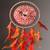 Rooh Dream Catcher Om maroon Dream Catcher clock Handmade Hangings for Home Decor, Bedroom, Meditation Room.